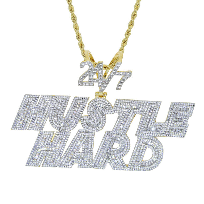 Hip-Hop-Halskette mit Buchstabenanhänger - Shopteufel