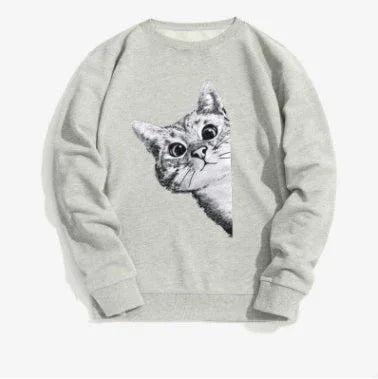 Hiphop Hip-Hop Pullover Parodie Boxkatze Dünner Samt - Shopteufel