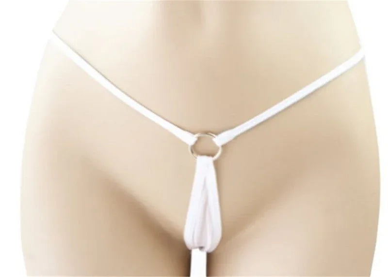 Sexy Dessous-Tanga, sexy T-Shirt, sexy offener Schritt - Shopteufel