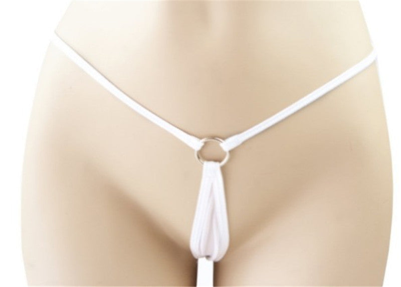 Sexy Dessous-Tanga, sexy T-Shirt, sexy offener Schritt - Shopteufel