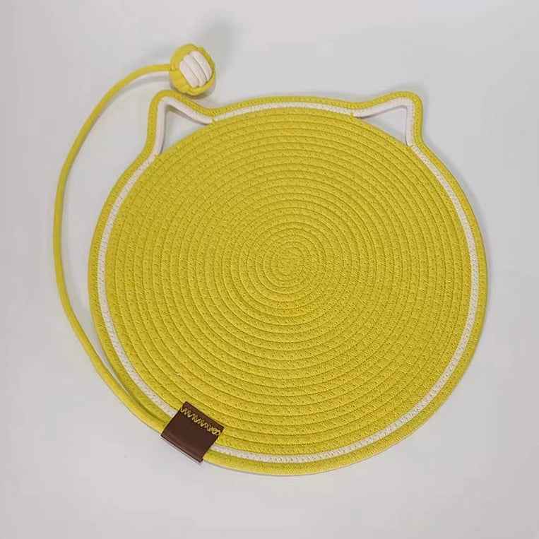 Braided Cotton Rope Cat Claw Mat Self Hi Ball One Piece Sleeping Mat Washable Anti Sticky Scratching Artifact Cat Scratching Mat Pet Products - Shopteufel