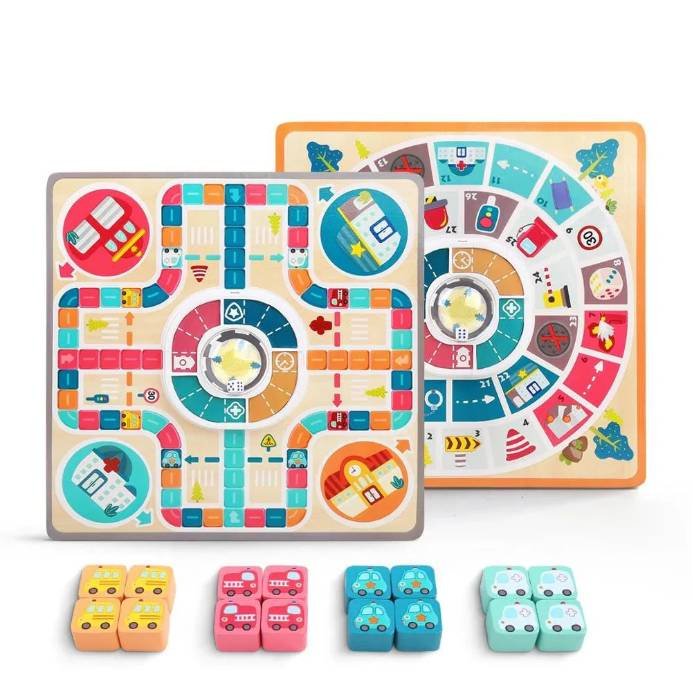 Kinderspielzeug Fliegendes Schach Interaktives Eltern-Kind-Spiel Schachbrett Kinderbrettspiel Spielzeug Puzzle Jump Dame - Shopteufel
