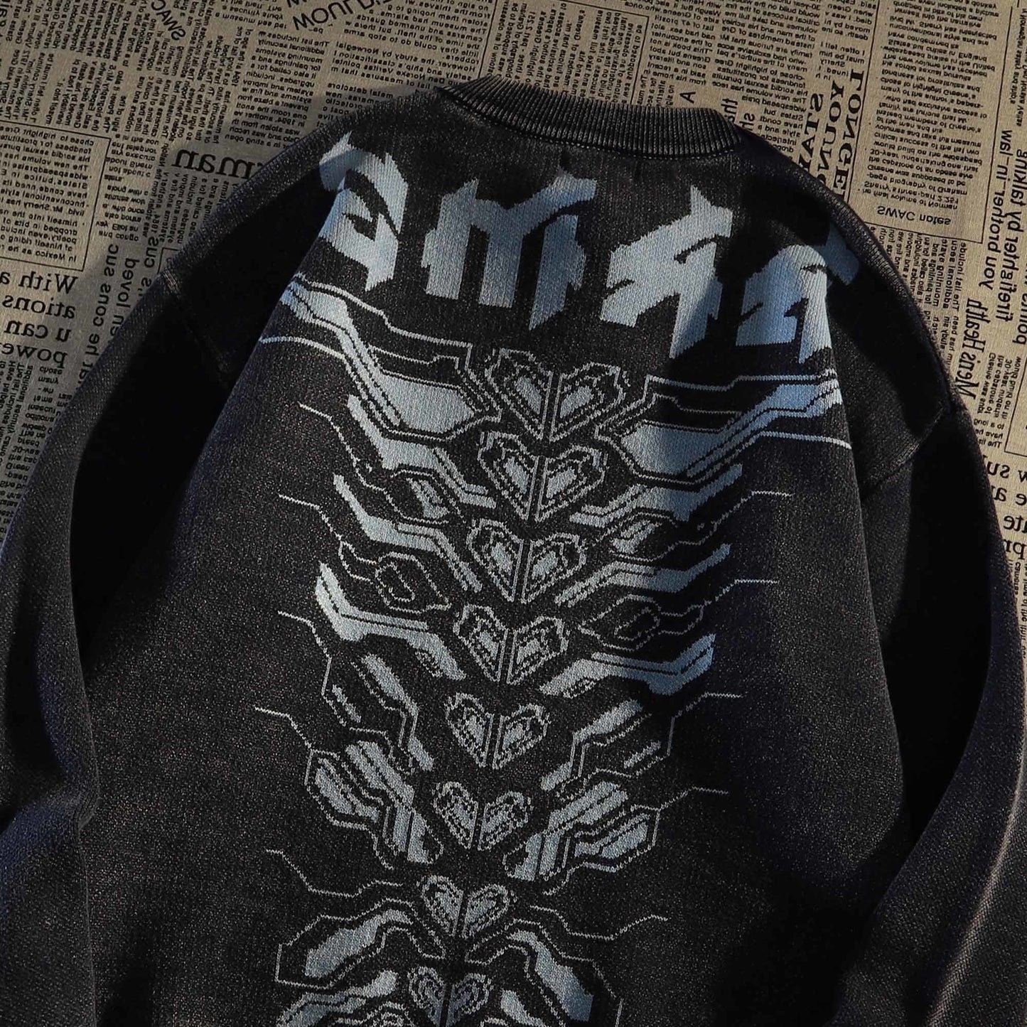 Amerikanischer Retro-Hip-Hop-Streetwear-Pullover für Herren im lässigen Stil - Shopteufel