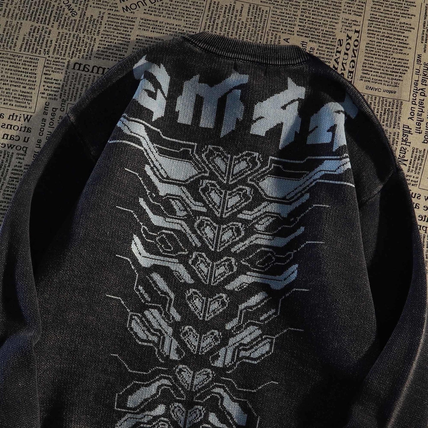 Amerikanischer Retro-Hip-Hop-Streetwear-Pullover für Herren im lässigen Stil - Shopteufel