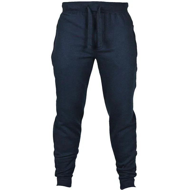 Herren-Freizeithose aus Fleece, einfarbig, mit Kordelzug - Shopteufel