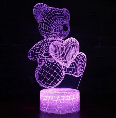3D Acryl LED Nachtlicht – Einzigartiges und modernes Design mit USB-LED-Nachtlampe - Shopteufel