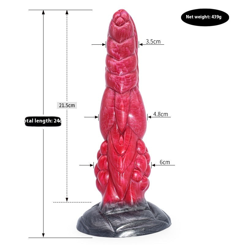 Farbiger Dildo, tierähnlicher Penis, Masturbator, unregelmäßiger Analplug - Shopteufel