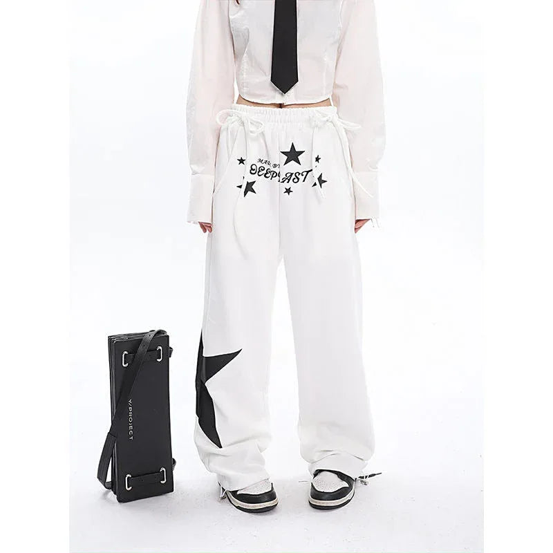 Retro-High-Street Hip-Hop Print Jogginghose - Shopteufel