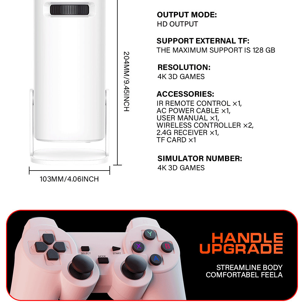 HD 4K-Spielprojektor – Klares und flüssiges Spielerlebnis