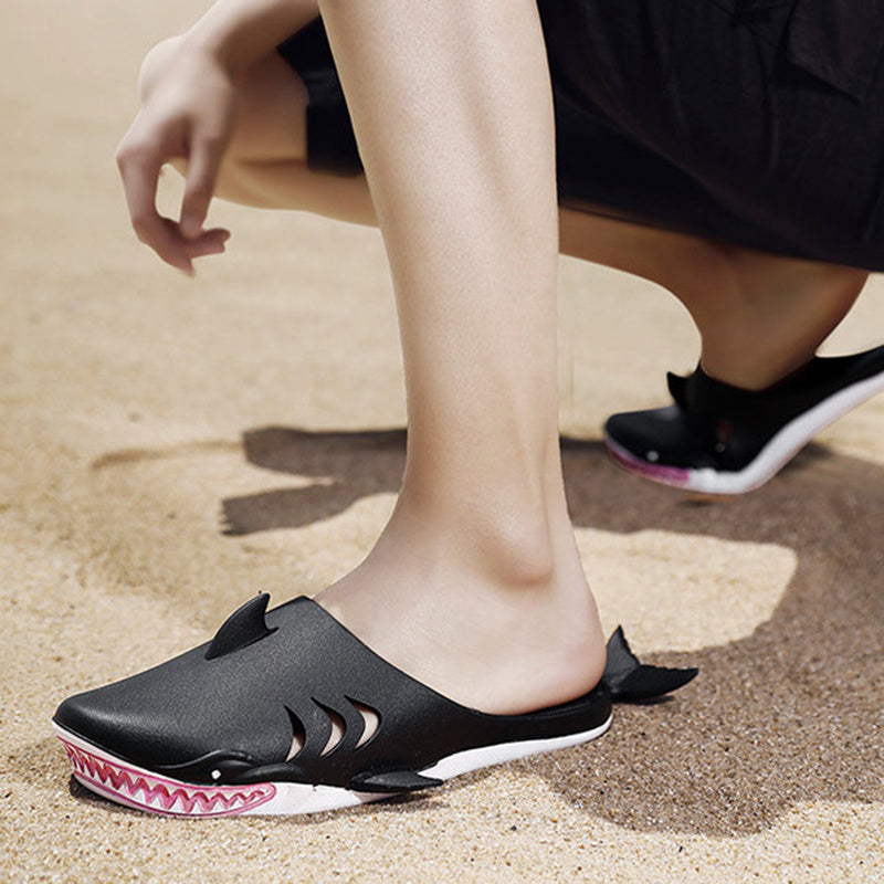 Haifisch-Slipper, Strandschuhe, flache Hausschuhe, Damen und Herren - Shopteufel