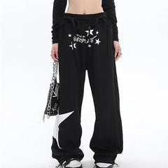 Retro-High-Street Hip-Hop Print Jogginghose