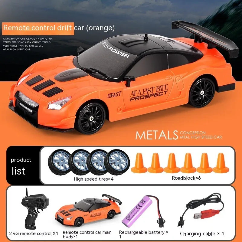 Remote Control Car Four-wheel Drive Drift Racing Car With Light Spray Boy Toy Remote Control Toy Car - Shopteufel
