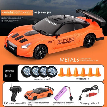 Remote Control Car Four-wheel Drive Drift Racing Car With Light Spray Boy Toy Remote Control Toy Car - Shopteufel