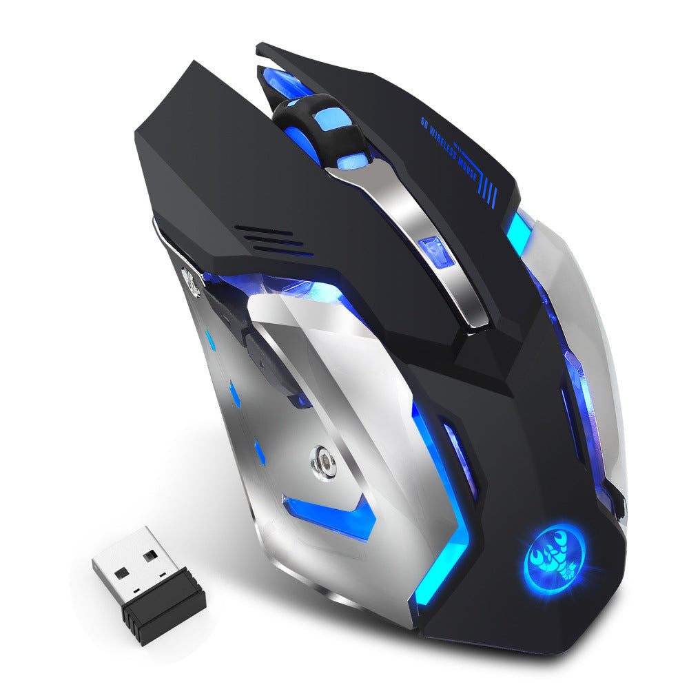 HXSJ neue kabellose Maus 2.4GPI Gaming-Maus mit Leuchtfunktion - Shopteufel