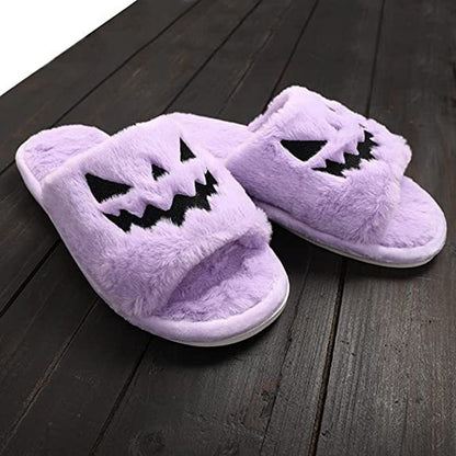 Halloween-Schuhe Winter Niedliche Warme Hausschuhe Damen
