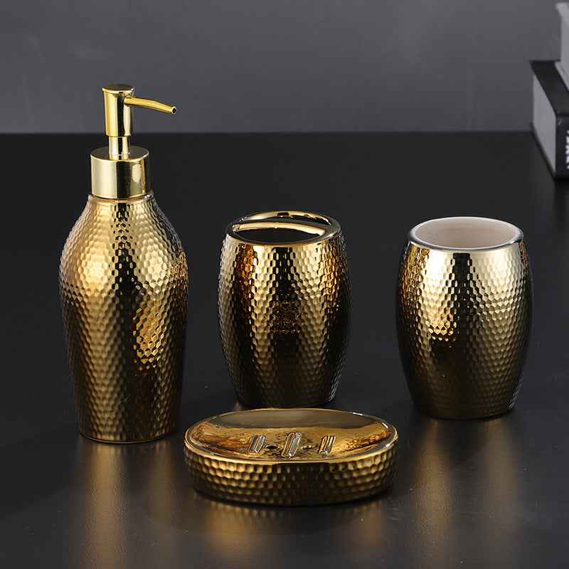 Four-piece ceramic wash bathroom bathroom set - Shopteufel