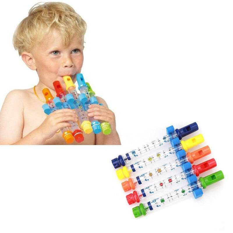 5-teiliges Set mit Wasserflöten für Kinder zum Baden und Duschen – Musikalisches Spielzeug für Jungen und Mädchen - Shopteufel