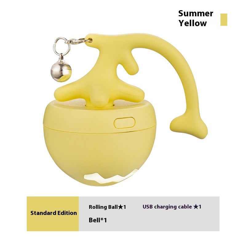 Smart Interactive Cat Toy Ball USB Rechargeable Moving Rolling Ball USB Rechargeable Ball Smart Moving Pets Toy Self-Play Pet Products - Shopteufel