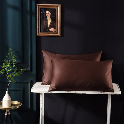 Kissenbezug aus mehrfarbigem Seidensatin mit Reißverschluss - Shopteufel