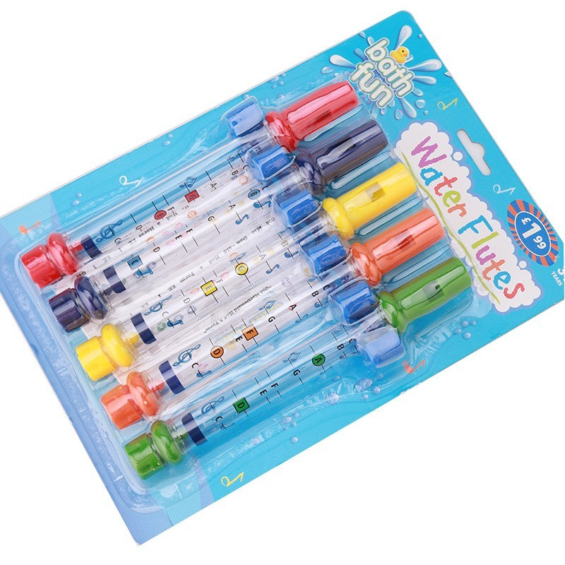 5-teiliges Set mit Wasserflöten für Kinder zum Baden und Duschen – Musikalisches Spielzeug für Jungen und Mädchen - Shopteufel