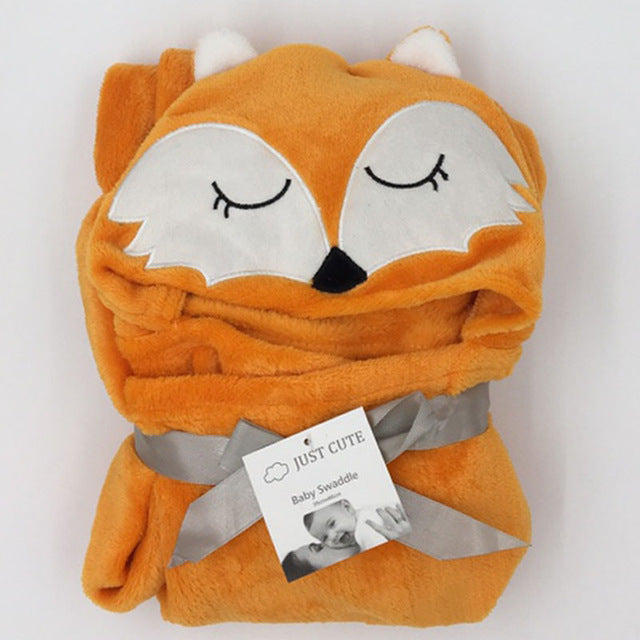 Babyfleece-Badetuch, Kapuzenhandtuch, Bademantel - Shopteufel