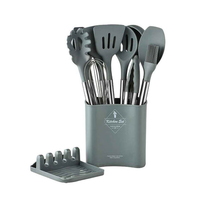 Heat Resistant Non-stick Pot Spoon Spatula Cooking Kitchen Tool Set - Shopteufel