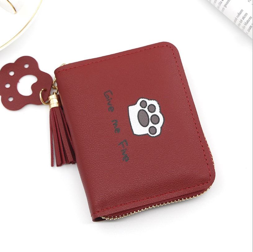 Kleine Cartoon Geldbörse, Münzgeldbörse mit Reißverschluss