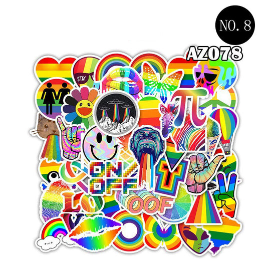 Bunte Anime-Cartoon-Aufkleber
