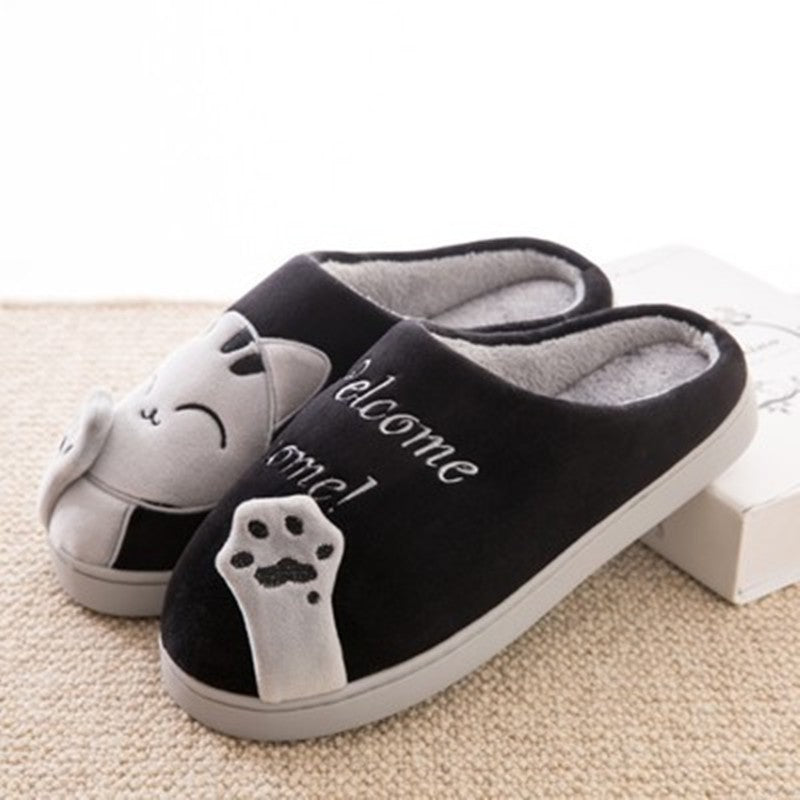 Wunderschöne Baumwollpantoffeln mit Katzen Design