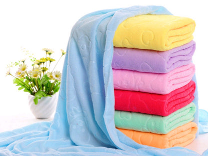 Großes Badetuch mit Cartoon-Bär, saugfähiges Handtuch für Kinder - Shopteufel