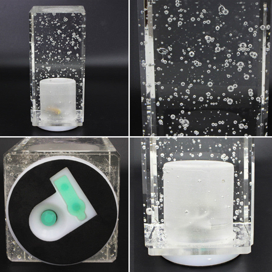 LED-Tischleuchte, wiederaufladbar, Nachtlicht, transparent