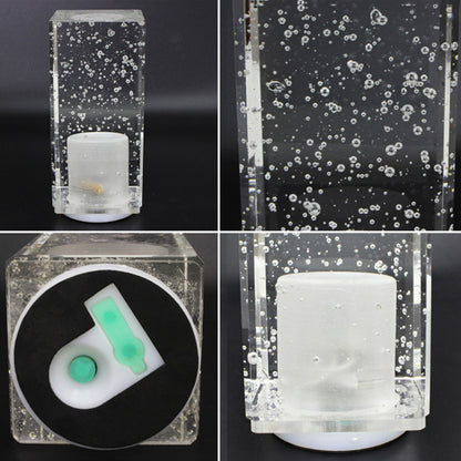 LED-Tischleuchte, wiederaufladbar, Nachtlicht, transparent