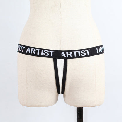 Modische, kontrastfarbene, sexy Tanga-Unterwäsche für Damen - Shopteufel