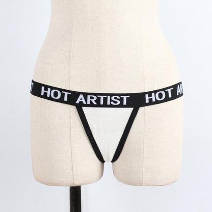 Modische, kontrastfarbene, sexy Tanga-Unterwäsche für Damen - Shopteufel