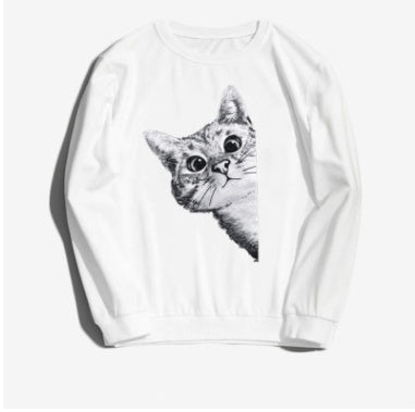 Hiphop Hip-Hop Pullover Parodie Boxkatze Dünner Samt - Shopteufel