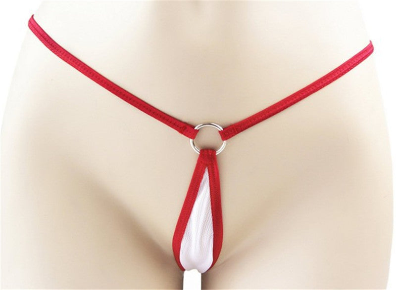 Sexy Dessous-Tanga, sexy T-Shirt, sexy offener Schritt - Shopteufel