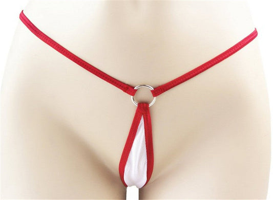 Sexy Dessous-Tanga, sexy T-Shirt, sexy offener Schritt - Shopteufel