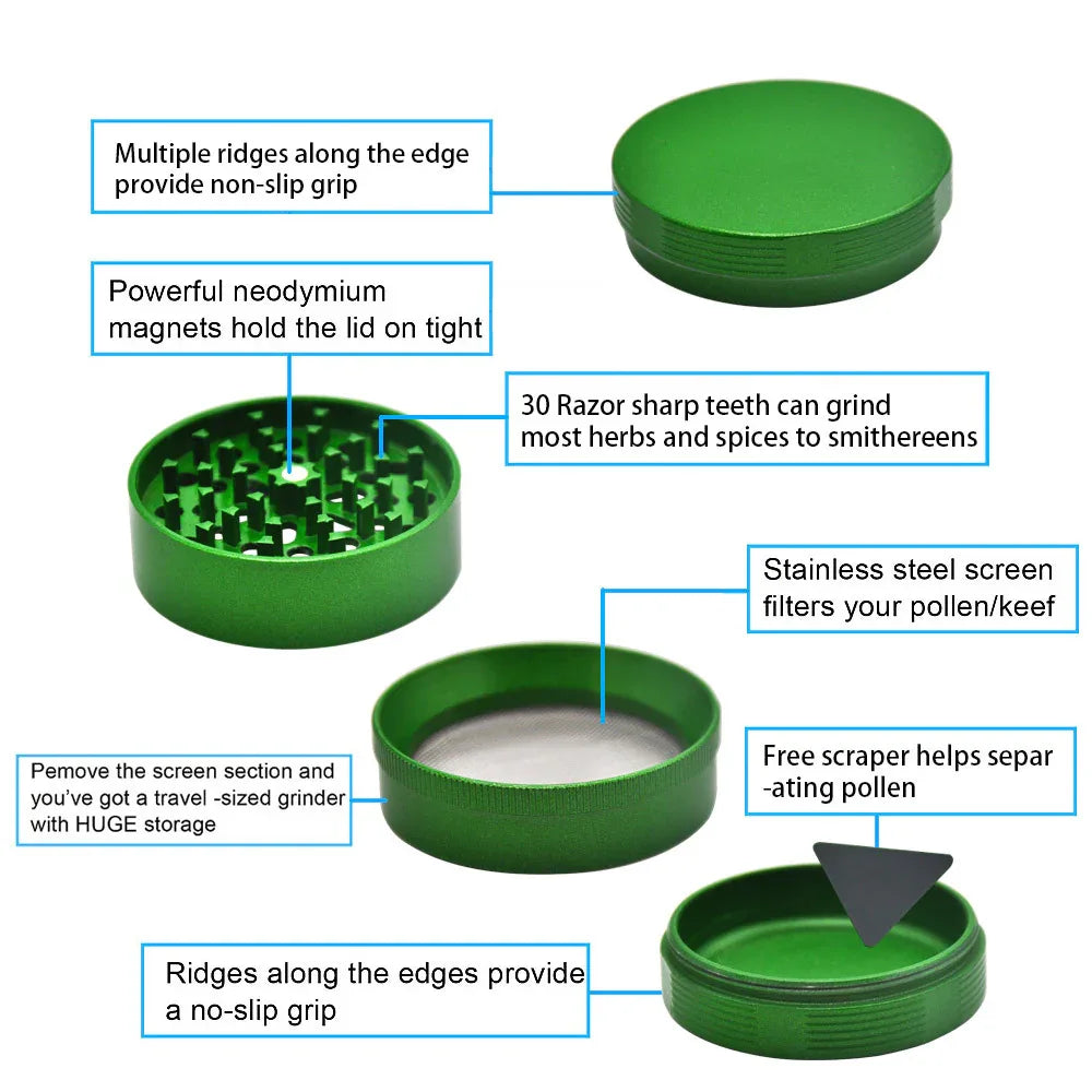 Vierlagiger Metall Grinder - Shopteufel