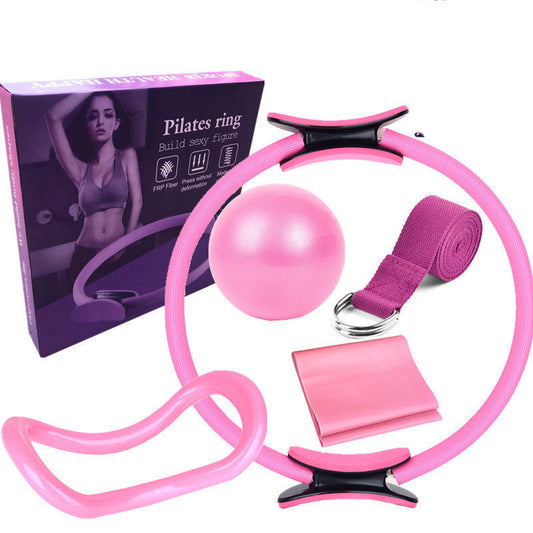 Sechsteiliges Yoga-Pilates-Kreisset, Bodybuilding-Fitnessgeräte, Pilates-Sporttraining - Shopteufel