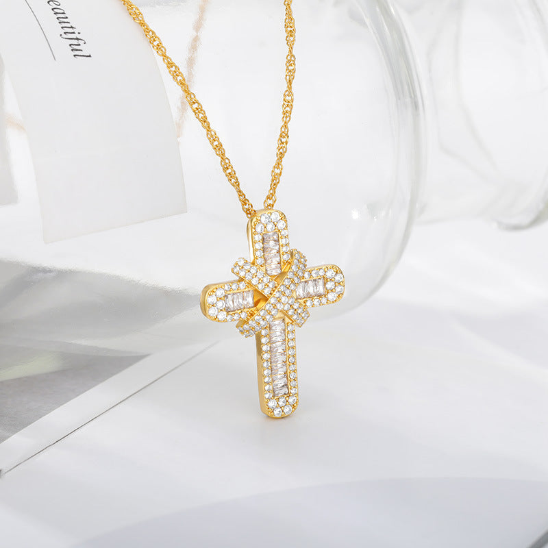 Kreuz-Hip-Hop Goldkette - Shopteufel