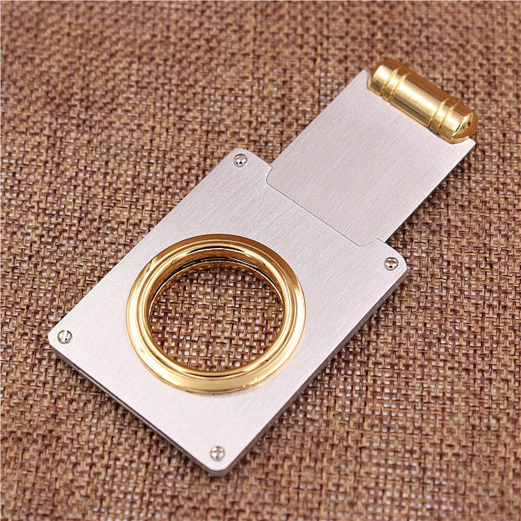 Rechteckiger Zigarrenschneider aus Edelstahl