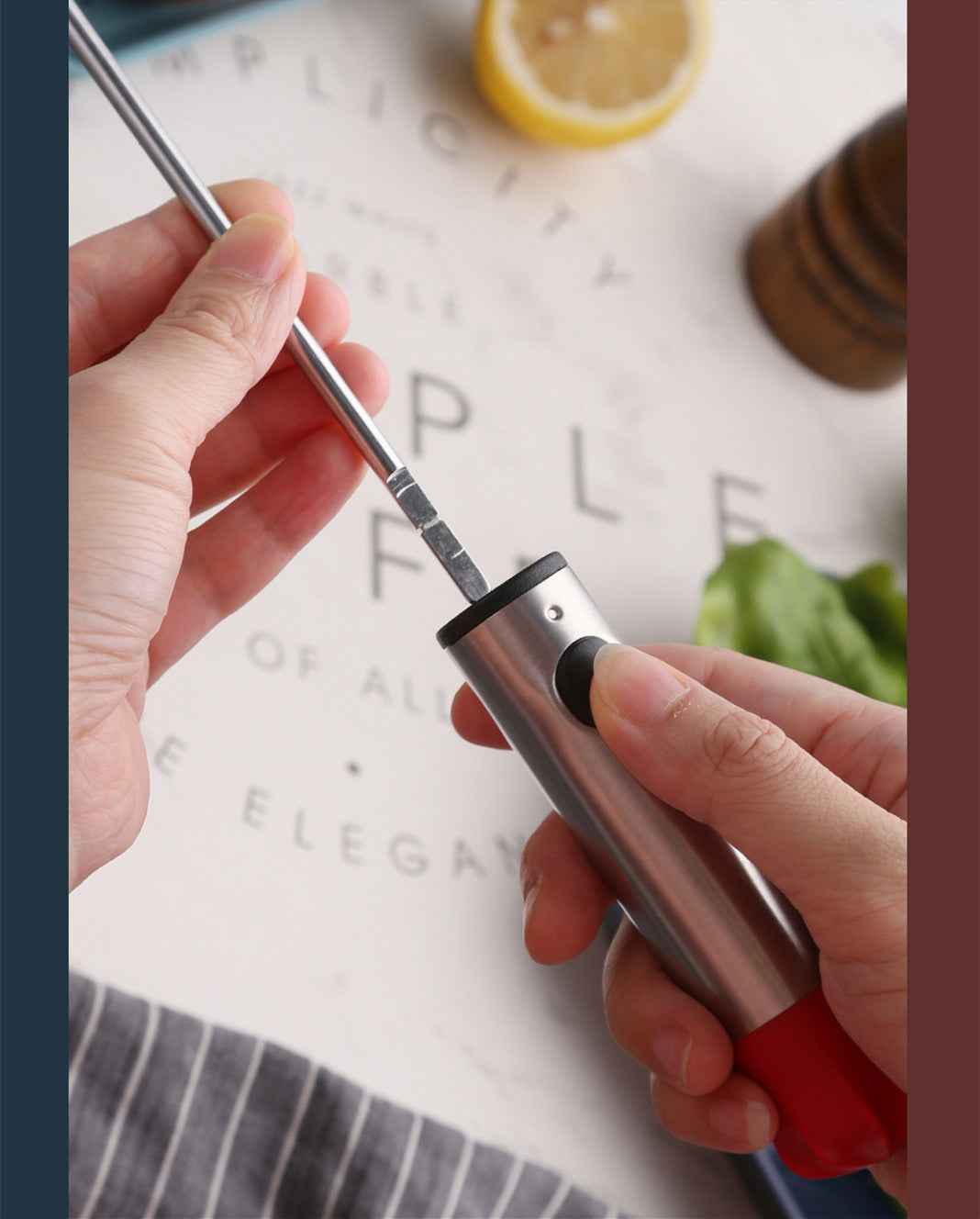 Gemüsekernentferner aus Edelstahl - Shopteufel