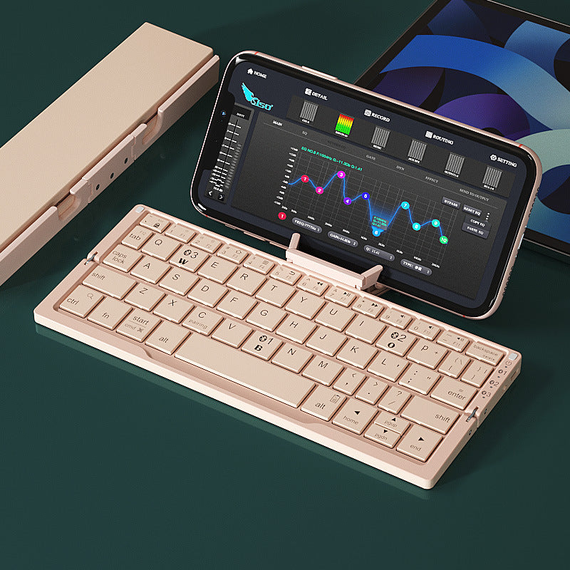 Wiederaufladbare Falt-Tastatur für Smartphone und Tablet - Shopteufel