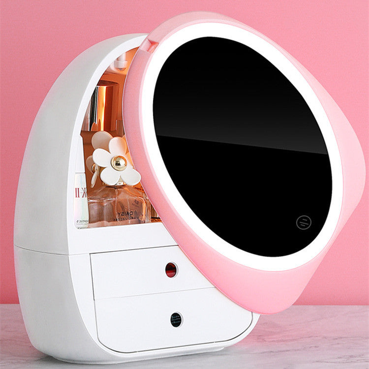 Kosmetik-Organizer mit großem Fassungsvermögen und Spiegel - Shopteufel