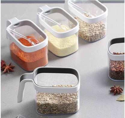 Kitchen Spice Rack Jar Free Perforated Spice Box Wall-Mounted Spice Box Set Household Spice Jar Storage Box - Shopteufel