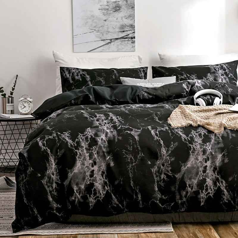 Bed Sheets Set Quilt Duvet Cover Pillow Cases Bedding 3 Sets - Shopteufel