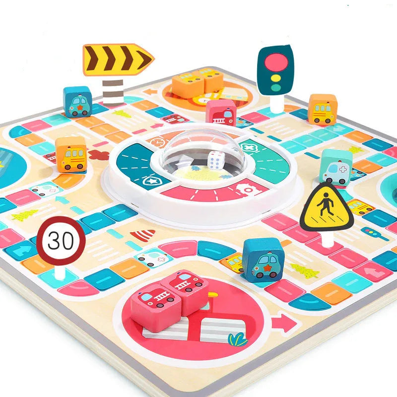 Kinderspielzeug Fliegendes Schach Interaktives Eltern-Kind-Spiel Schachbrett Kinderbrettspiel Spielzeug Puzzle Jump Dame - Shopteufel