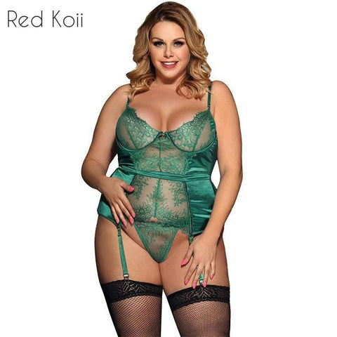 Sexy Spitzen-Dessous, transparent