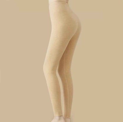 Winterwarme Leggings aus Kaschmir und Samt modische High-Waist-Hose in Slim-Fit-Passform für Damen - Shopteufel