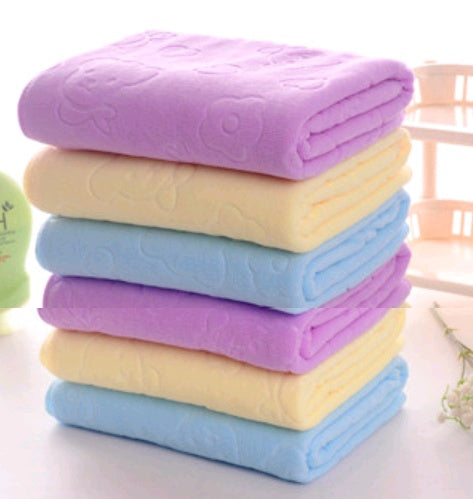 Großes Badetuch mit Cartoon-Bär, saugfähiges Handtuch für Kinder - Shopteufel